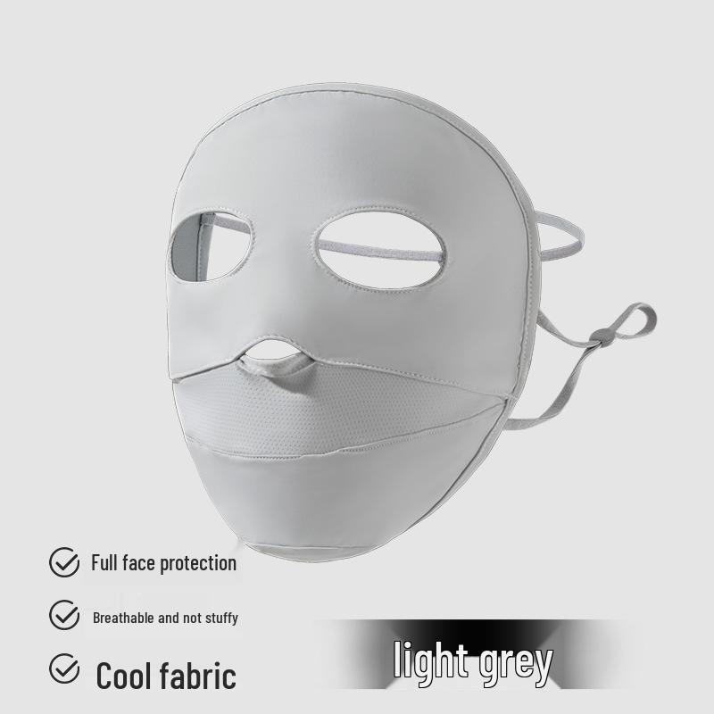 Women's Ice Silk UV Protection Face Mask - Full Coverage Face Shield for Summer Cycling & Driving