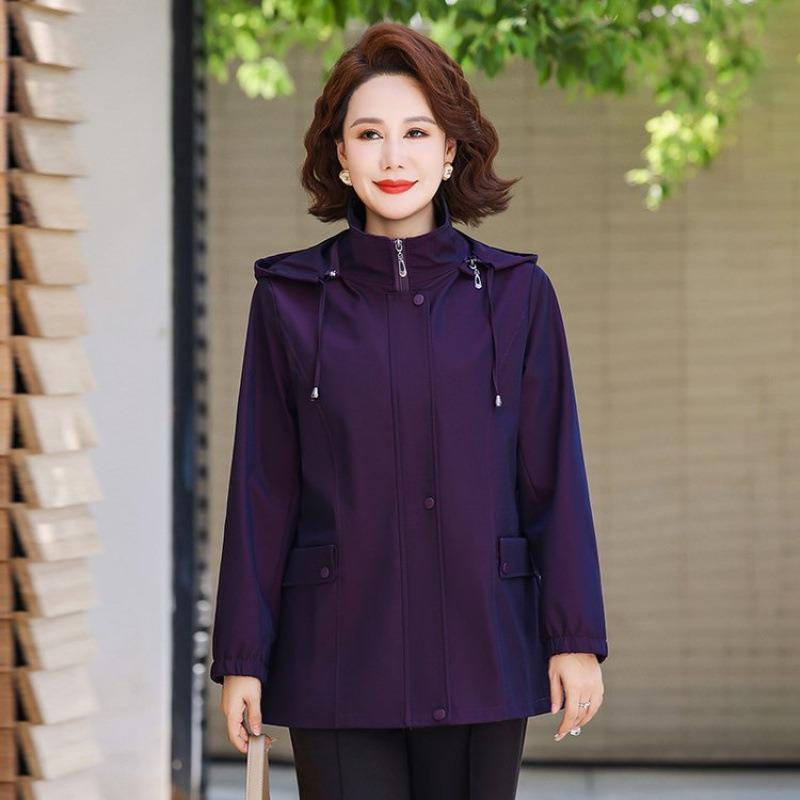 

Осеннее модное пальто новое женское большого размера тренч топ средней длины женская весенне-осенняя куртка 7XL [Recommended 180-97.5 kg] фиолетовый