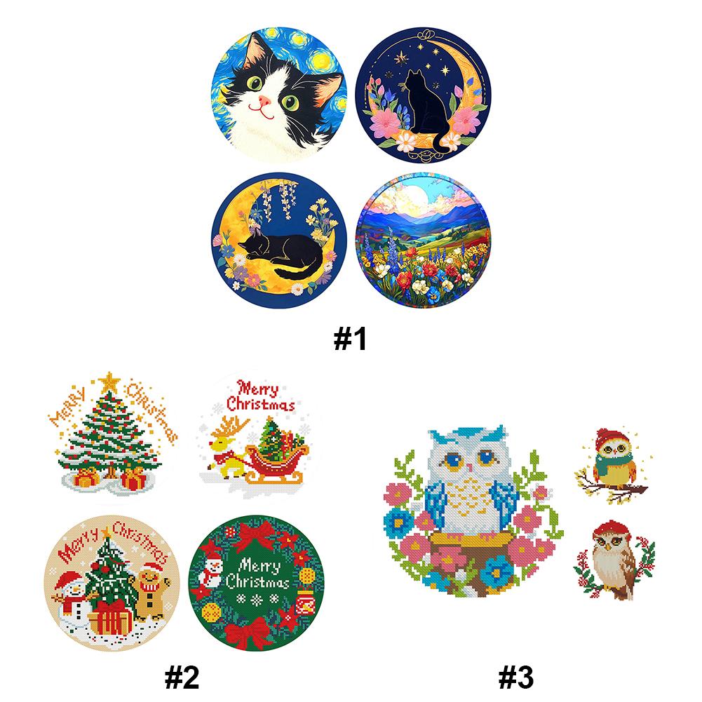 Animal Printed Cross Stitch Kit DIY 11CT Embroidery Craft Set Home Decor