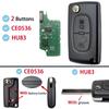 ASK FSK For Citroen C2 C3 C4 C5 C6 Xsara Berlingo For Peugeot 207 307 308 407 607 807 HU83 VA2 CE0536 CE0523 Flip Remote Car Key