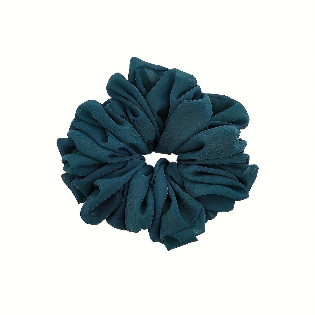Large Chiffon Scrunchies for Women Satin Elastic Hair Ties Ponytail Holder Headwear Hair Ties Fashion Intestine Ring Hair Band