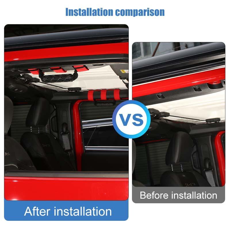 Top Handle Grab Bar Fit For Jeep Wrangler JL For Wrangler JK For Wrangler TJ For JT Gladiator Car Interior Accessories