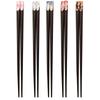 Wooden Chopstick Set for Lacquered Dishwasher Natural Simple and Easy To Perfect As a Gift for Guests 5-Piece Adults, Chopsticks, Lightweight, 24cm,