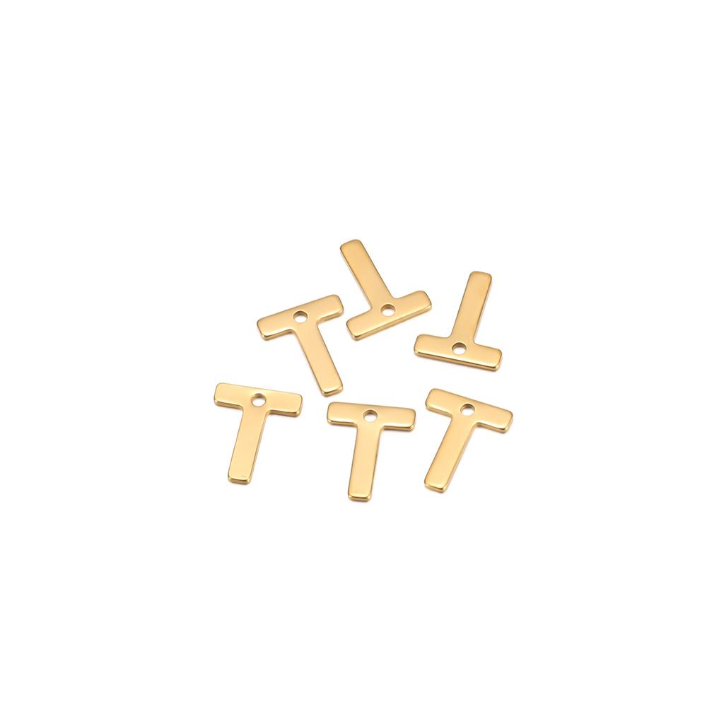 30pcs Stainless Steel Gold Color A-Z 26 Letter Pendant Alphabet Charms Pendant for DIY Jewelry Making Earrings Bracelet Necklace