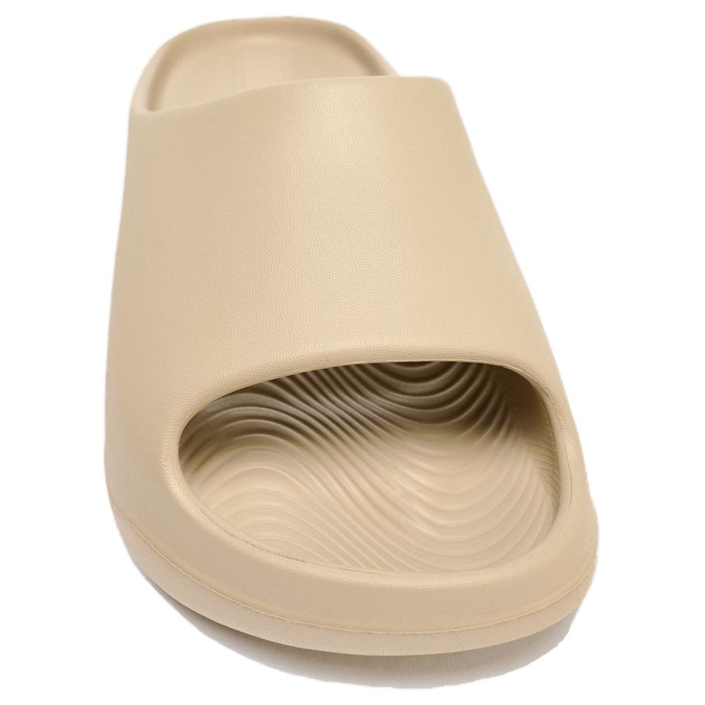 Zara Sandales Décontractées Élégantes Tendance Imperméables à Semelle Épaisse à Bout Rond à Enfiler Chaussures pour Femmes Beige 15501510102-38