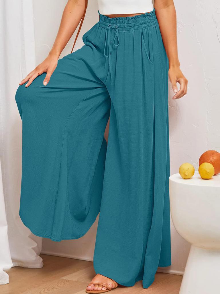 Women's High-Waisted Wide-Leg Culottes - Autumn/Winter Collection
