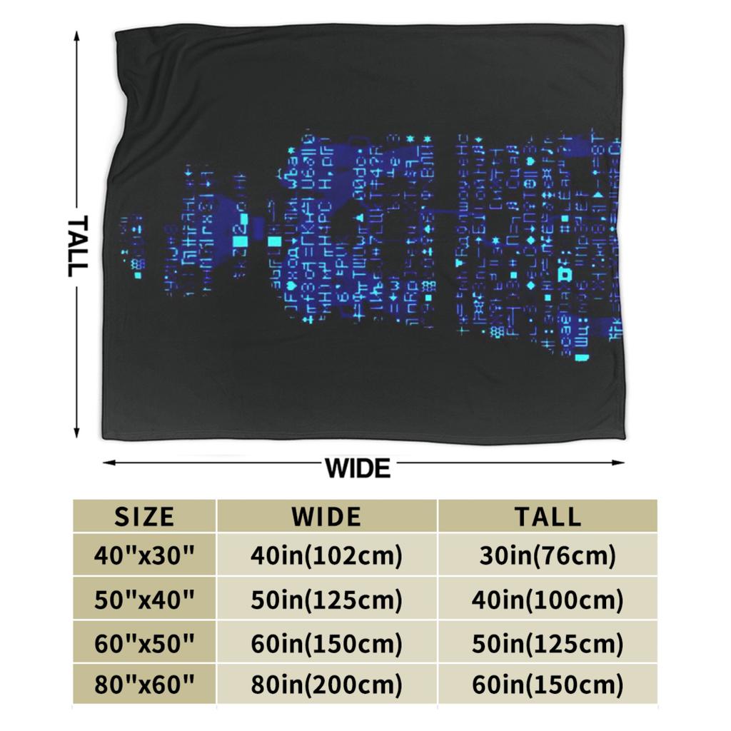 Serial Experiments Lain Warm Soft Blanket  Children Plush Throw Blanket Novelty Couch Chair Flannel Bedspread Sofa Bed Cover