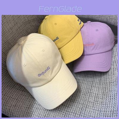 Baseballkappe mit Stickerei im koreanischen Stil für Damen, Street Fashion, Sonnenhut