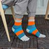 Men's Cotton High-Waist Five-Toe Split Mid-Calf Socks for All Seasons