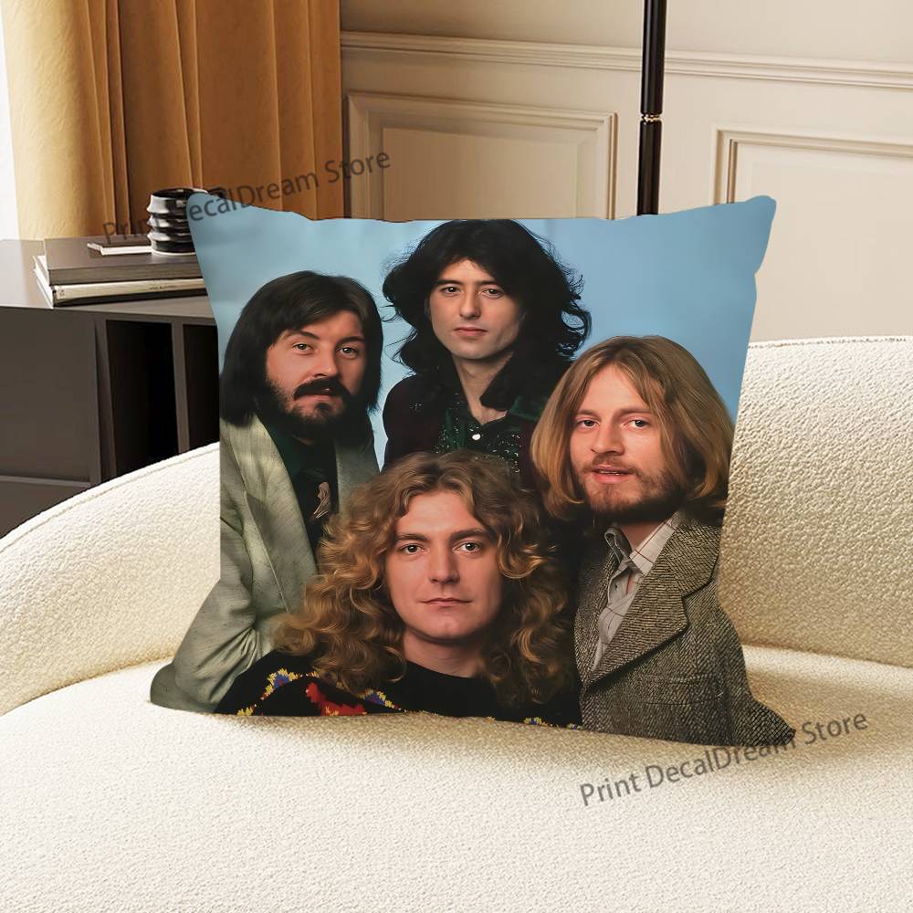 Hot LLed ZZeppelins Band Pillow Case For Sofa Decor Car Office Room Printing Cushion Cover Decorations and Protector
