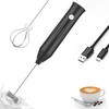 MINI Milk Frother USB Rechargeable 3 Speeds Foam Maker Coffee Whisk Mixer Electric Handle Blender Egg Beater 2