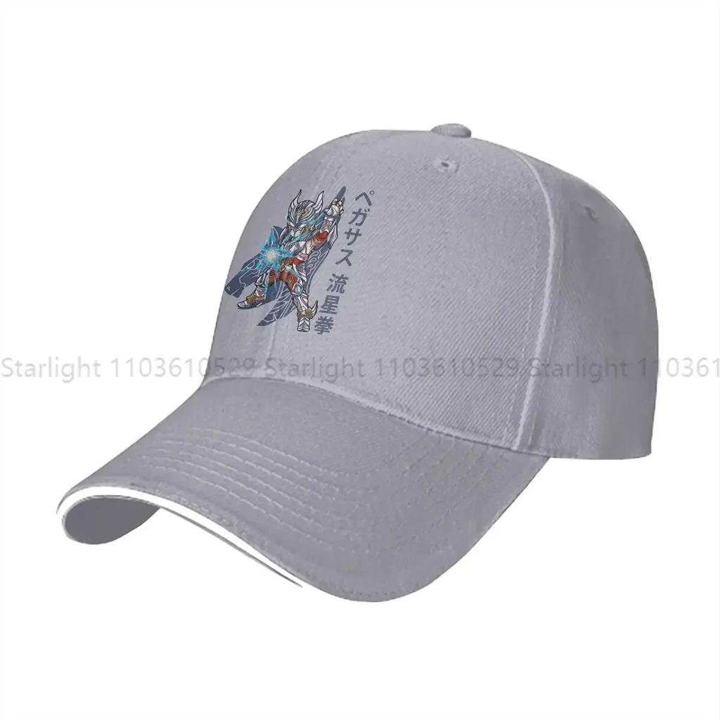 Gewaschene Herren Baseballkappe Pegasus Meteorfaust Trucker Snapback Kappen Papa Hut Saint Seiya Golfmützen