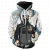 Sweat à capuche Anime japonais NarAAKakashi pour enfants, pull décontracté, vêtements de dessin animé pour garçons et filles, printemps, automne, 2024
