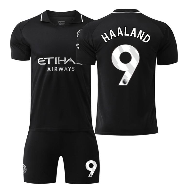 25-26 Manchester City Auswärts Nr. 9 Harland Fußballuniformen Set Herren 10 Galish 47 Foden 16 Rodrigo