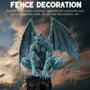 Decorações de Gárgula Alada Estátua de Gárgula Alada Gárgula Sentado Diabo Resina Jardim Escultura Gótica Pátio Externo
