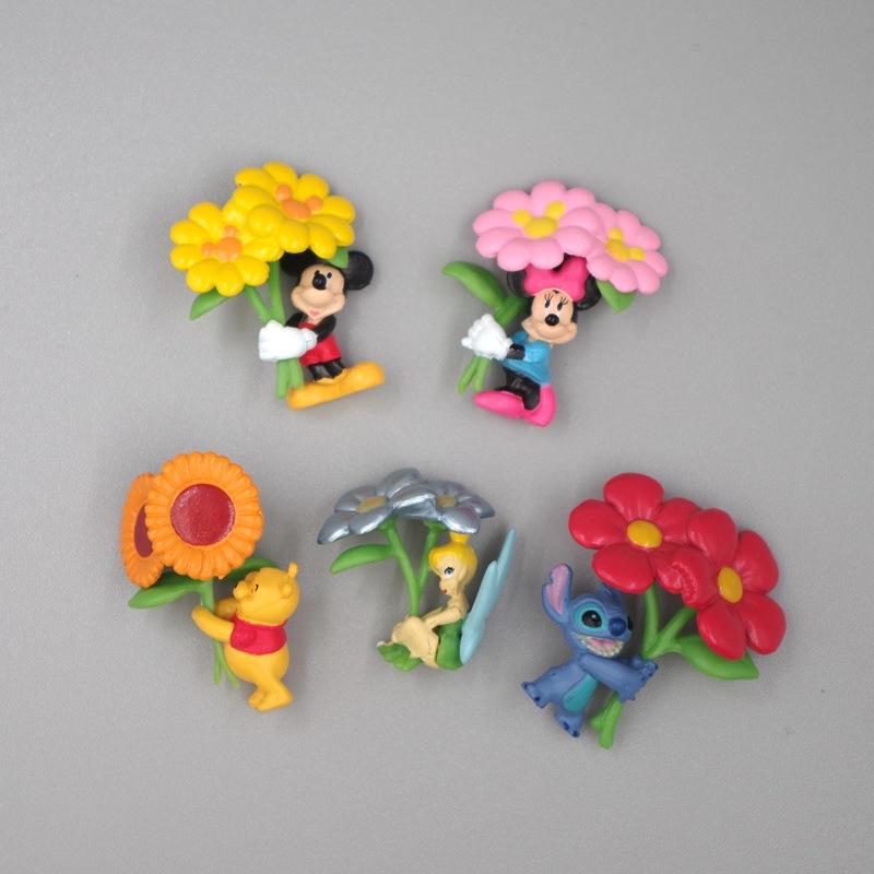 

Cute Flower Stitch PVC Action Figure Anime Toys Mini DIY Cartoon Model Collection Ornament Doll For Kids Xmas Gifts