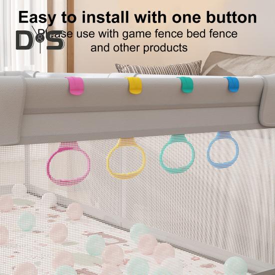 4 Buc Inele de Tragere pentru Bebeluși pentru Exerciții de Mers Instalare Ușoară Inele Asistente pentru Stat în Picioare Gimnaziu pentru Bebeluși Inele Agățate Drăguțe pentru Pătuț pentru Coordonarea Infantului