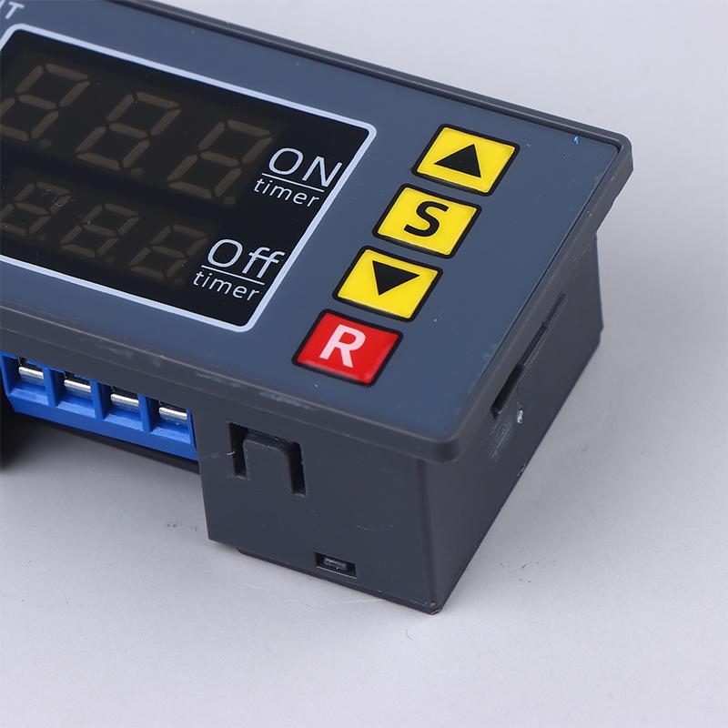T3231 Releu de Temporizare Ciclică DC12V 24V AC110-220V Afișaj Dublu Roșu și Albastru Modul Releu de Temporizare Comutator Releu de Temporizare pentru Automobil