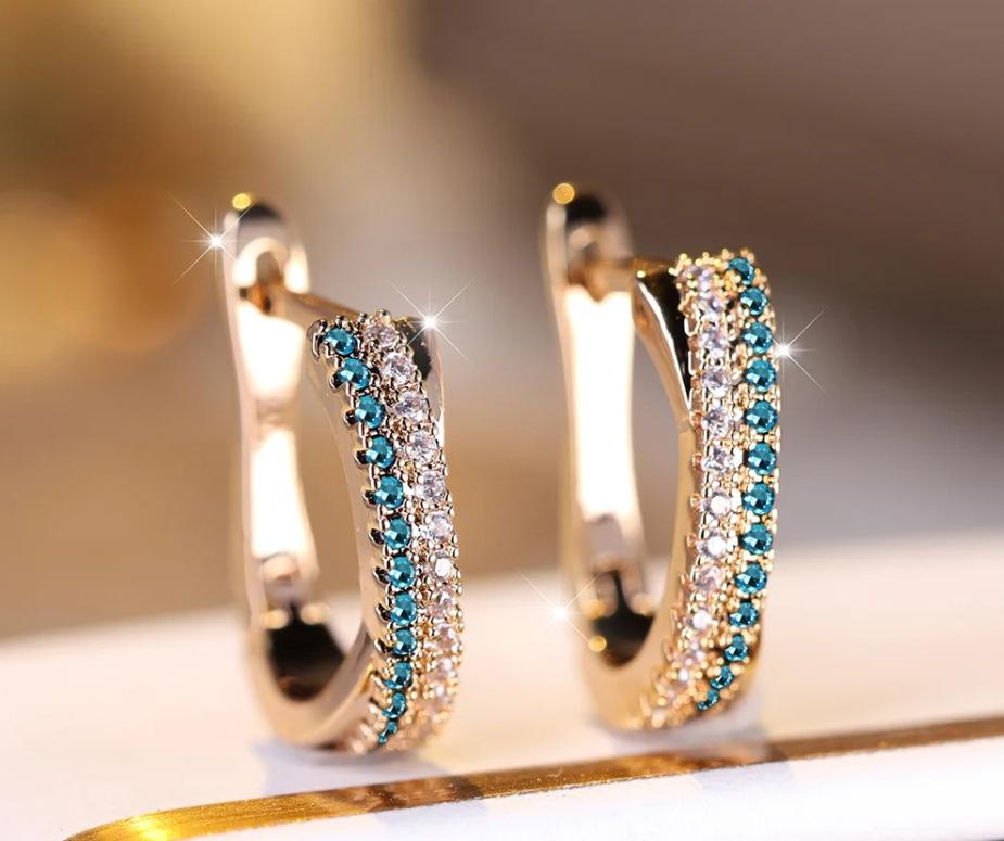 Water Drop Pearl Rhinestone Tassel Earrings