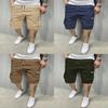 Casual Mens Cargo Shorts With Polyester Fabric For Summer Youth Fashion