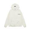 FOG ESSENTIALS American-style High Street Plush Hooded Sweatshirt 2358 Light Gray