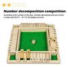 Montessori Wooden Board Game Kids Learning Educational Toys 10 Numbers Four Sided Shut Party Club Games Interesting Family Game