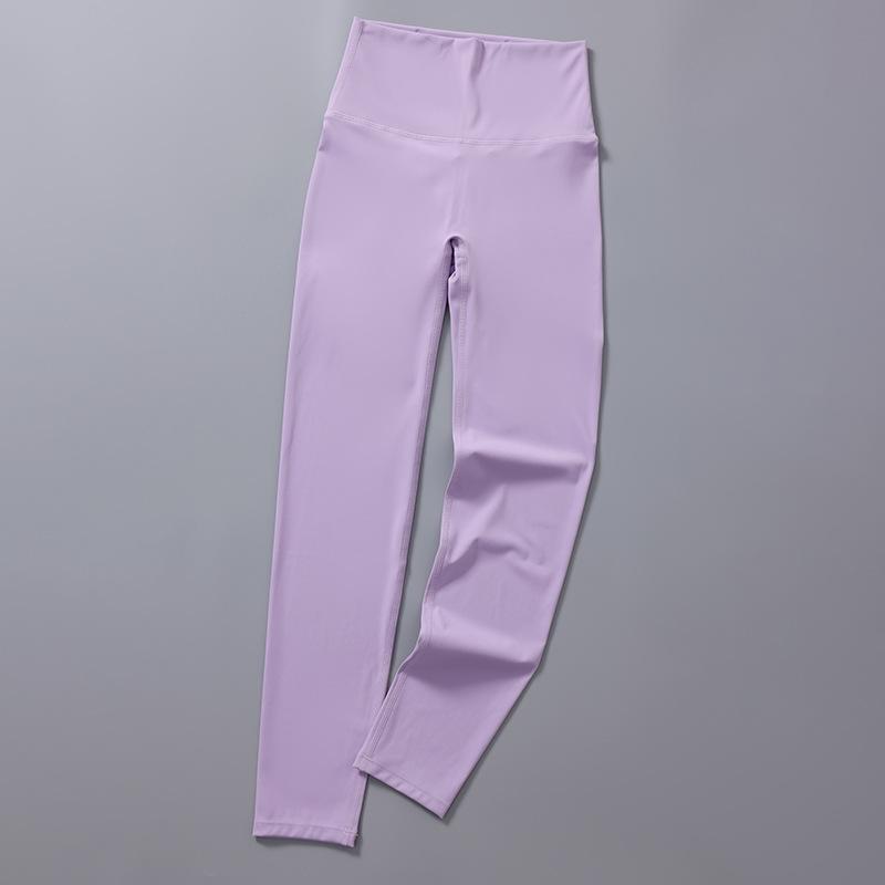 Seamless Solid Casual Slim Fit Yoga Leggings Pants Women High Waist Sports Tight Yoga Pants Women Push Up Running Training Fitness Legging Pants 25579