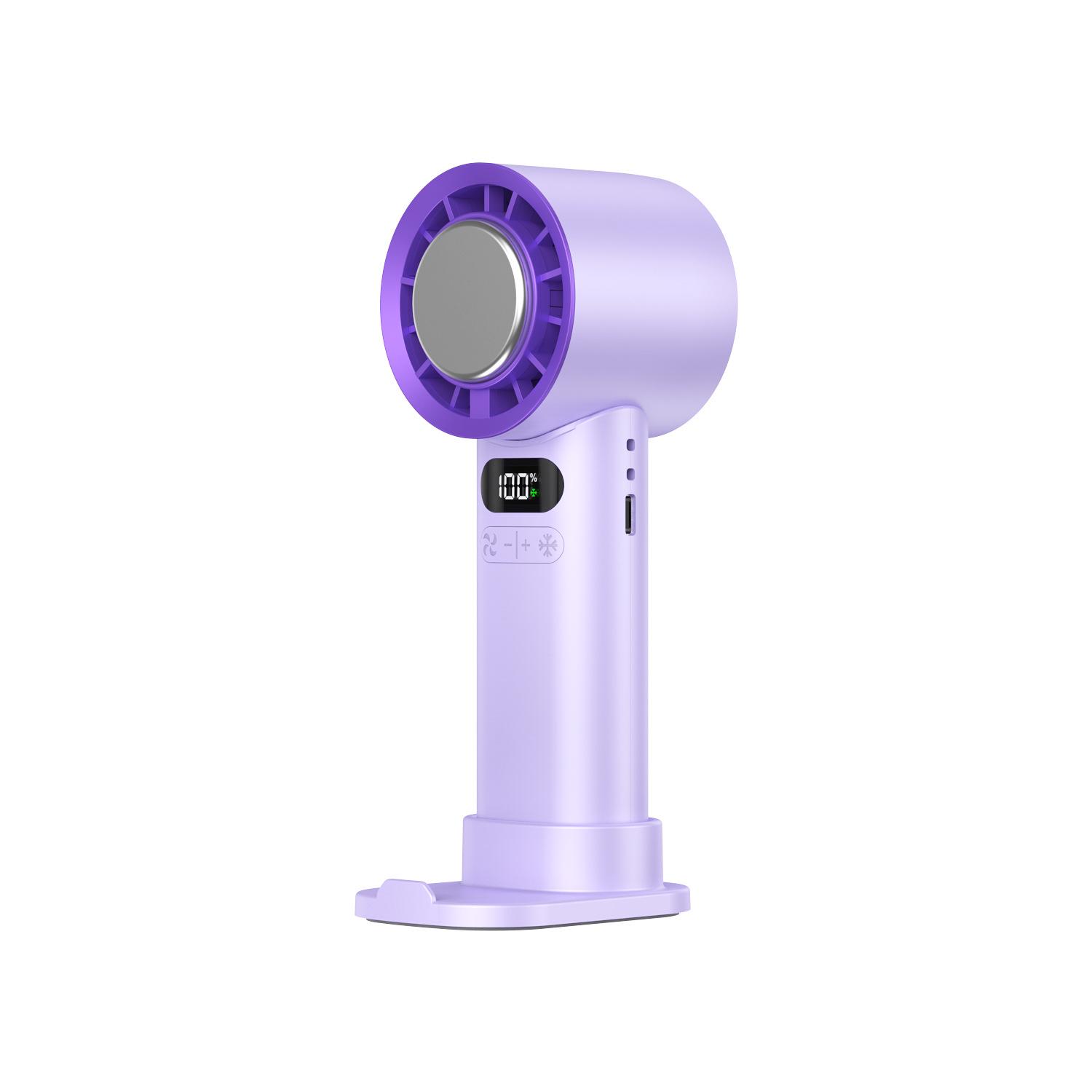 Portable USB Mini Fan: Handheld, Foldable, Turbo Semiconductor Cooling 73x59x168mm