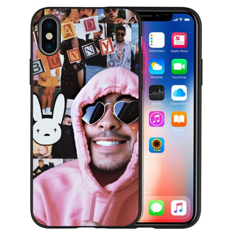 

Защитный чехол Bad Bunny для iPhone 12 Pro X XS Max XR 7 8 Plus iPhone 12 Mini 11 Pro Max SE 2020 iPhone 13PROMAX