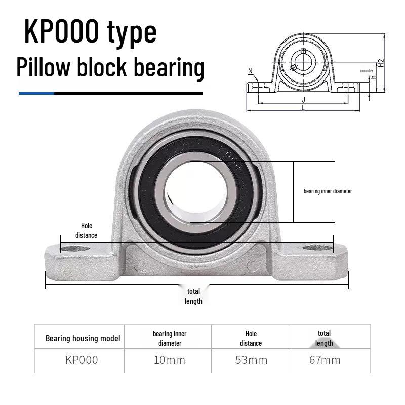 3D-skrivare Lagerhus Tillbehör: KFL08 KP08 KP00 Diamantflänslagerenhet