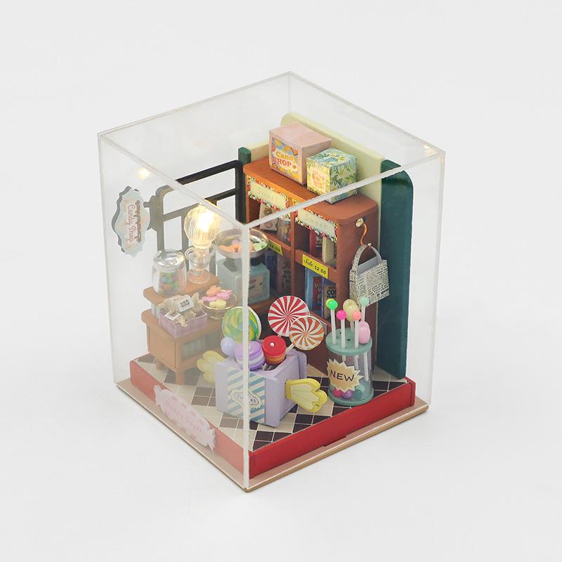 DIY Dream Bedroom Wooden Miniature Hut - Handmade Creative Toy Gift