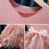 Summer Children's Clothing Solid Color Short Sleeved Girl's Princess Gauze Dress Fashionable Fluffy Spliced Cake Dress 1-7Y