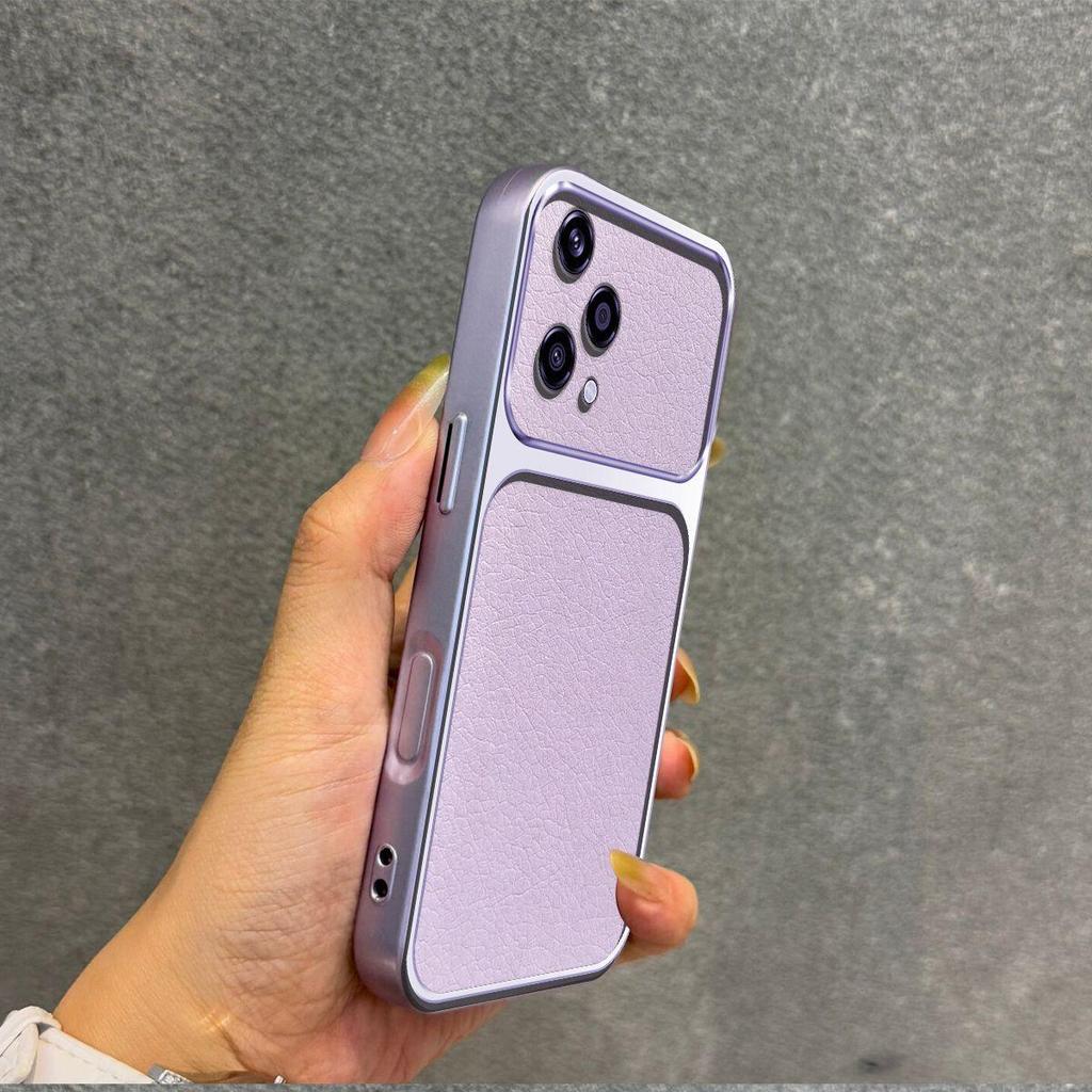 Luxury Faux Leather Case for HONOR 200 Lite Shockproof Big Window