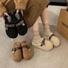 Mao Mao slippers women wear Internet celebrities 2025 autumn and winter new lazy versatile thick bottom bag head warm cotton slippers explosion