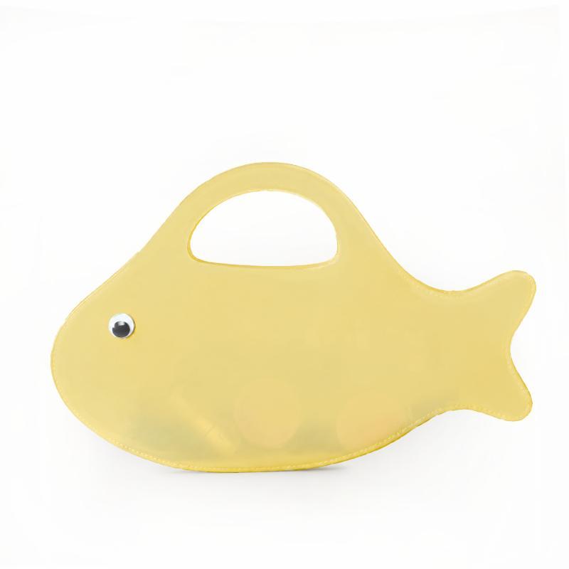 Waterproof Cartoon Fish Shape PVC Jelly Tote Bag Transparent Colorful Handbag for Concert Stadium Use