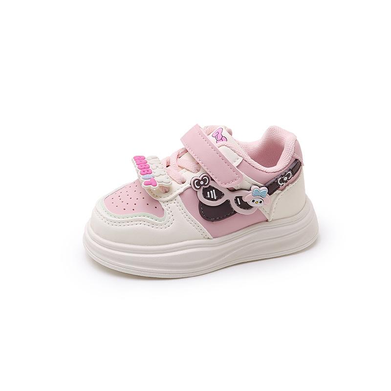 

Спортивная обувь для девочек 2025 осень новая мультяшные одноклассники повседневная обувь для девочек туфли принцессы для детей среднего и младшего возраста обувь на доске 26 yards inner length 15.5cm розовый