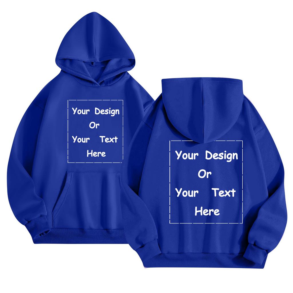 Custom Unisex Color Pullover Hoodie with Pocket and, Loose Fit for Sports and Casual Wear