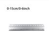 Ruler Aluminum Alloy Dual Scale Straight Ruler 1Pc