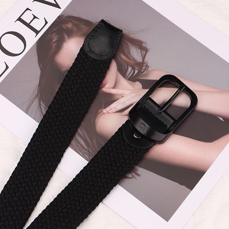 Stylish Canvas Woven Waist Belt For Women Featuring Versatile And Design Chic