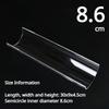 Zackoo 30cm Cake Roll Shaping U-shaped Mold Thickened Transparent Acrylic Swiss Roll Refrigerated Retainer Pastry Baking Tool