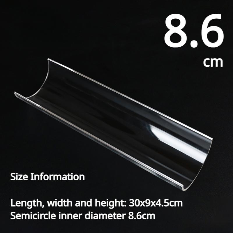 Zackoo 30cm Cake Roll Shaping U-shaped Mold Thickened Transparent Acrylic Swiss Roll Refrigerated Retainer Pastry Baking Tool