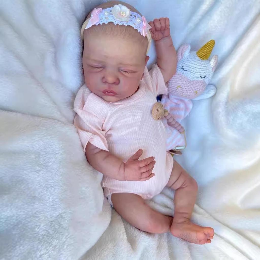 49cm Realistic Romy Doll with Handmade Color Painting and 3D Skin.