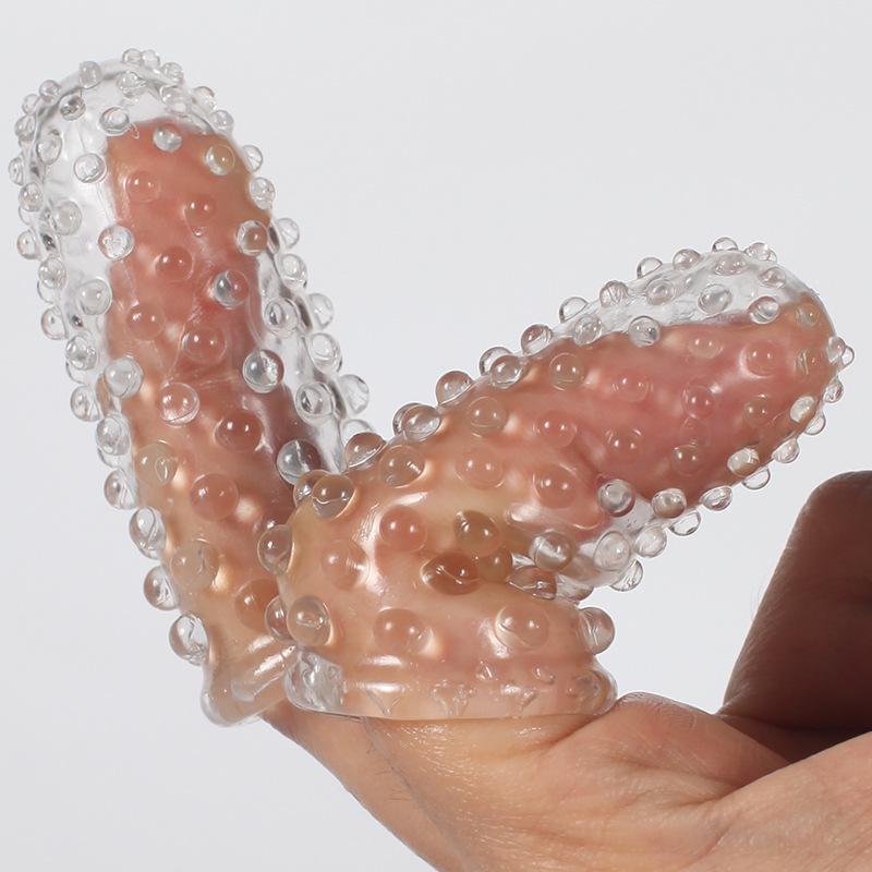 Playful Burst Tide Finger Cots: Adult Fun Set for Couples, Disposable Finger Cots for Sensual Flirting.