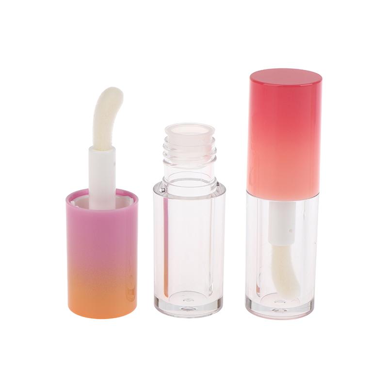 Flacone Glassa Labbra con Portachiavi Gradiente Vuoto Tubo Lucidalabbra Contenitore Liquido Ricaricabile Flacone Campione Lucidalabbra