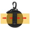 Mini EDC Tool Pouch Keychain Zipper Holder Earphone Key Wallet Coin Purses Utility Outdoor Hiking Hunting Accessories Waist Bag