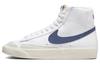 Blazer Mid White Diffused Blue Women's CZ1055-125