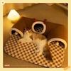 Cat Nest Cartoon Cat Hide and Seek Cats Tunnel Play and Sleep Together Cats Bed Pet Nest Small Dog Semi Enclosed Bed