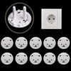10 Pcs Thick Round Head-shaped Baby Children's Socket Bear 2-phase Foot 2-hole Anti-electric Shock Safety Power Protection Cover