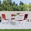 VidaXL High Back Chair Cushions Set of 4 Bordeaux Red, Cushion, Chair Cushion, Seat Cushion 361902