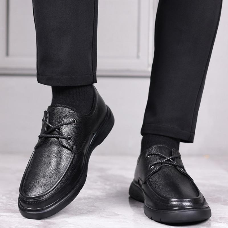 Fashion Spring Autumn Leather Business Men's Dress Shoes New Designer Soft-soled Casual Loafers for Men Fashion Light British Male Shoes